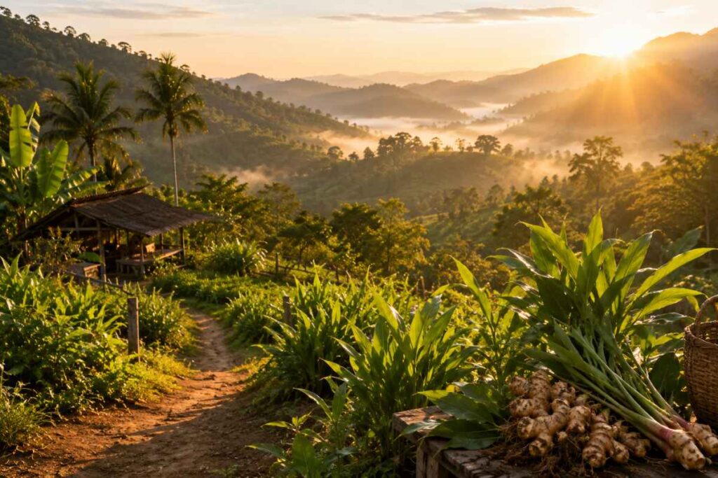 thailand ingwer plantage
