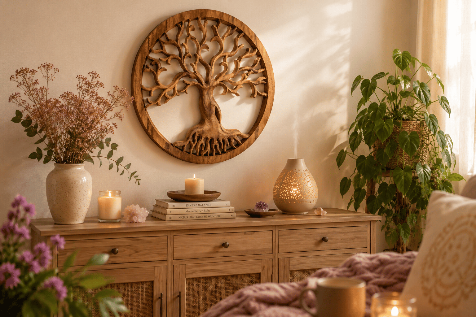 Ein Stück Natur, das mich jeden Tag begleitet gemütliche ecke mit naturdetails