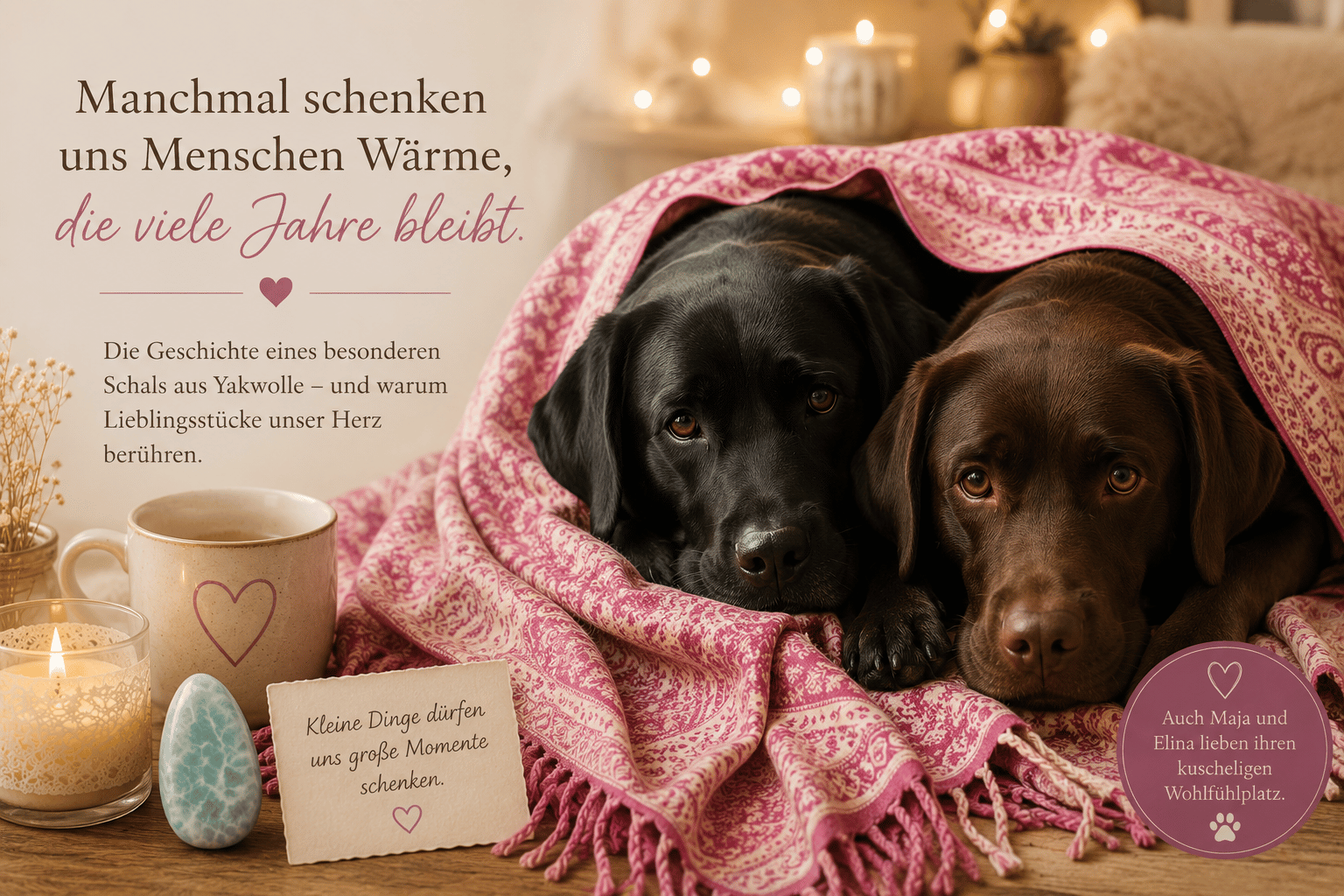 Manchmal schenken uns Menschen Wärme, die viele Jahre bleibt mein lieblings schal aus yakwolle
