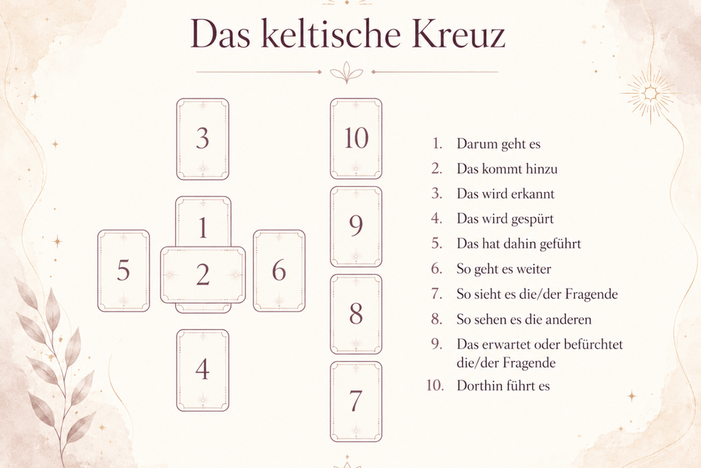 Tarot als Entscheidungshilfe – wie Du Deine Karten für Klarheit nutzen kannst das keltische kreuz – tarot legung