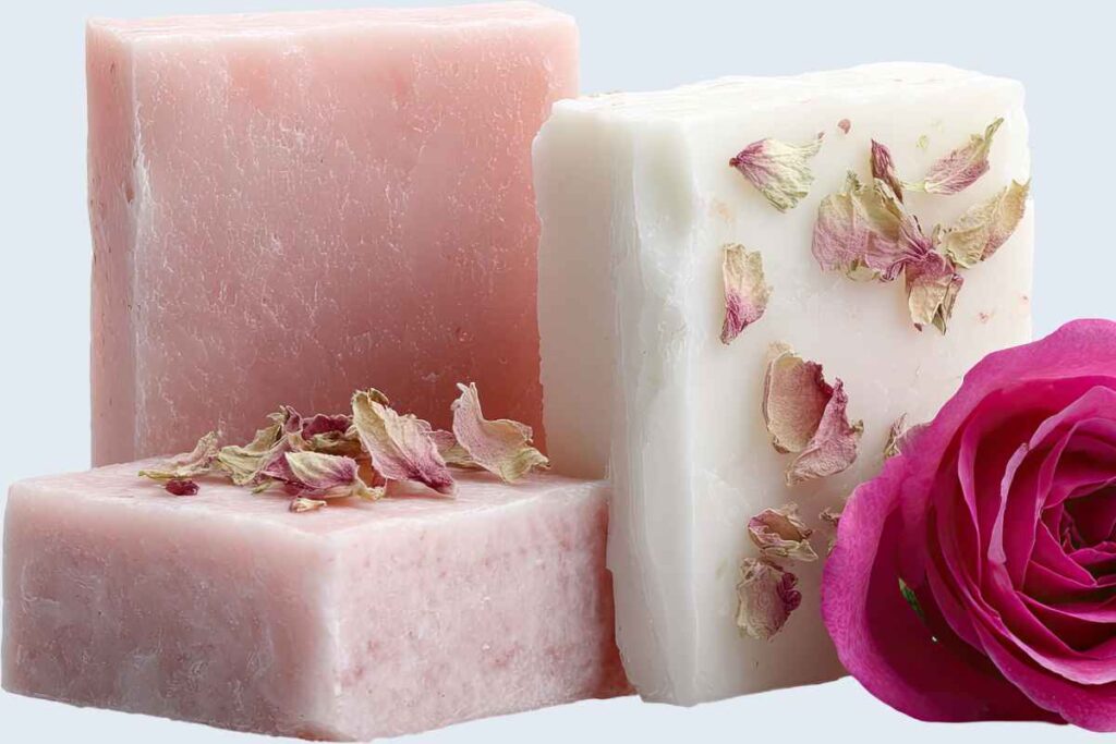 Bergkristallseife selber machen – ein besonderes Geschenk mit Weihrauch & Zitrone rosengeranie seife