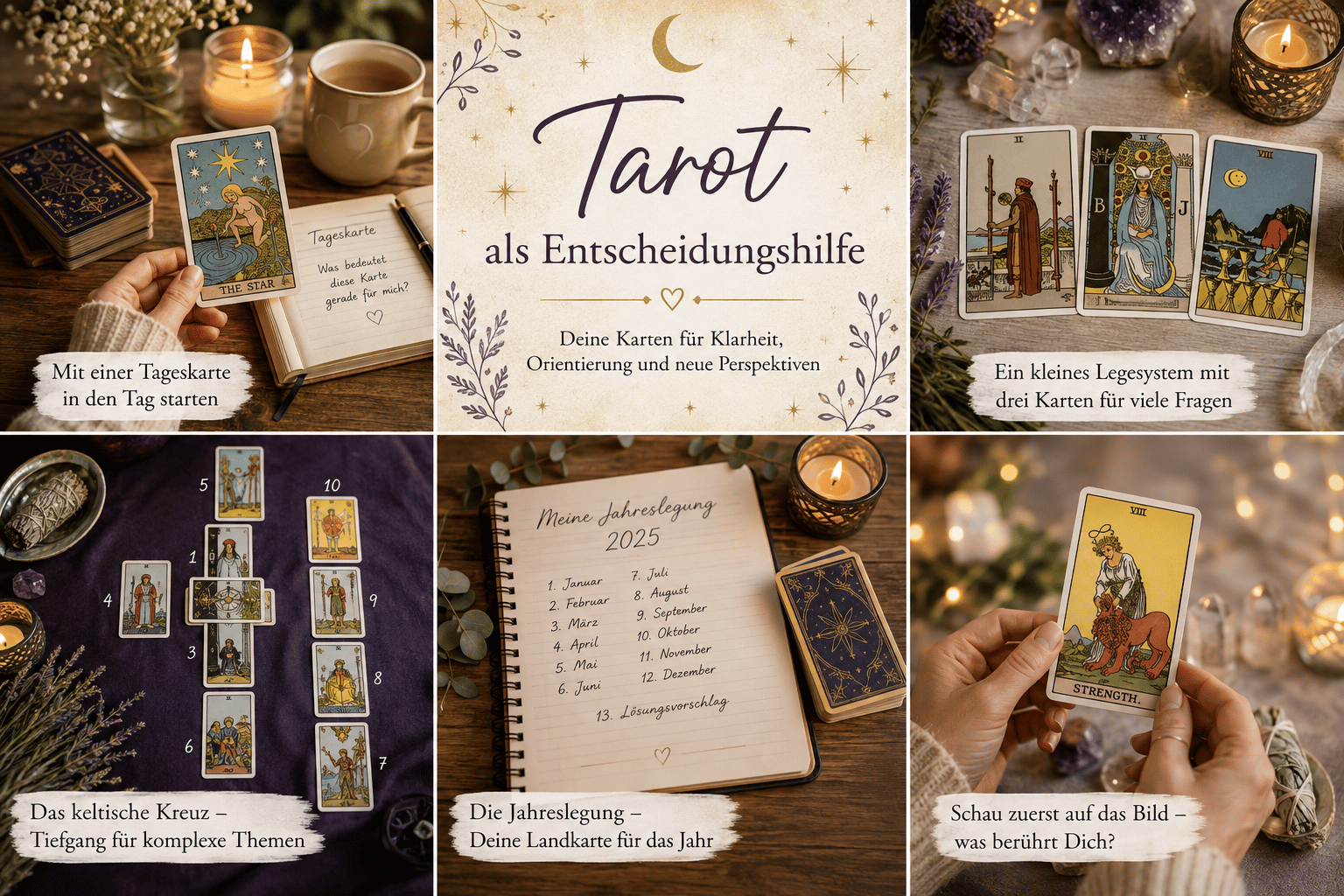 Tarot als Entscheidungshilfe – wie Du Deine Karten für Klarheit nutzen kannst tarot